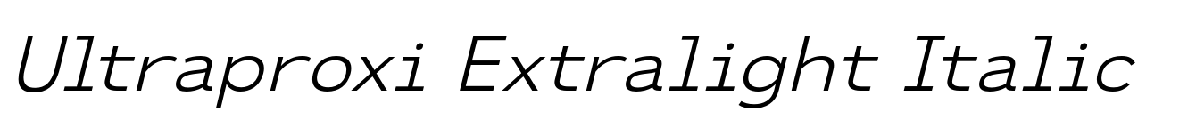 Ultraproxi Extralight Italic image